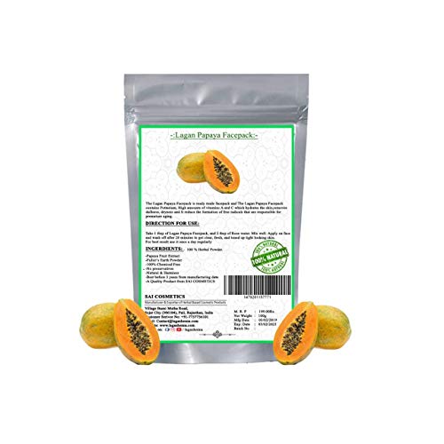 Lagan Papaya Facepack - 100g Pkd | Natural & Herbal Facepack