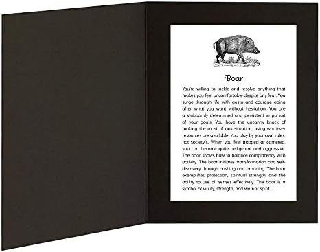Домашна Свиня с Посланието на Животното сила в рамката на папки изображения 5x7