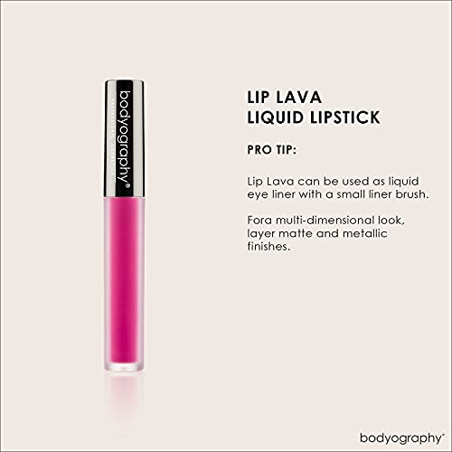 BODYOGRAPHY: Matte Lip Lava Liquid Lipstick (Кенди): Ярко розови Кабинковия грим, Устойчиви червило с лека непрозрачно