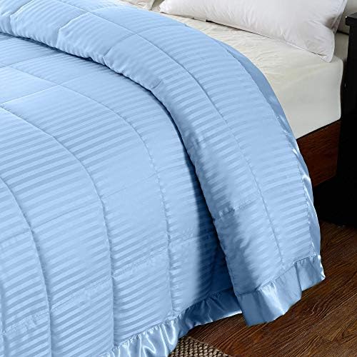 downluxe Lightweight King Down Алтернативно одеяло с лек гланц, Студено синьо, 90 X 108 инча